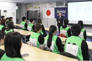 入社式の様子